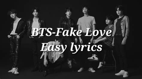 fake love easy lyrics